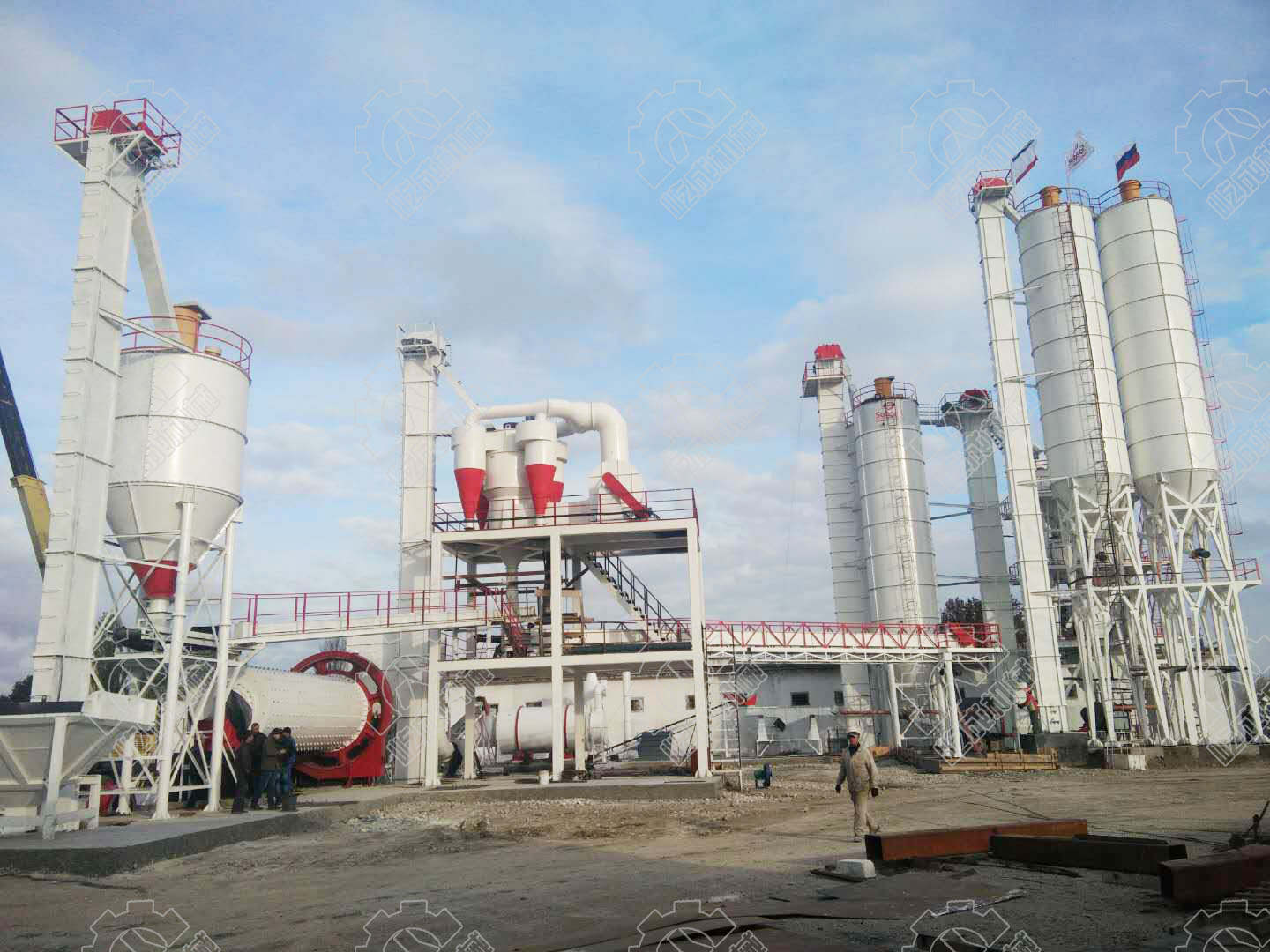 俄羅斯全套干混砂漿生產(chǎn)線現(xiàn)場案例展示