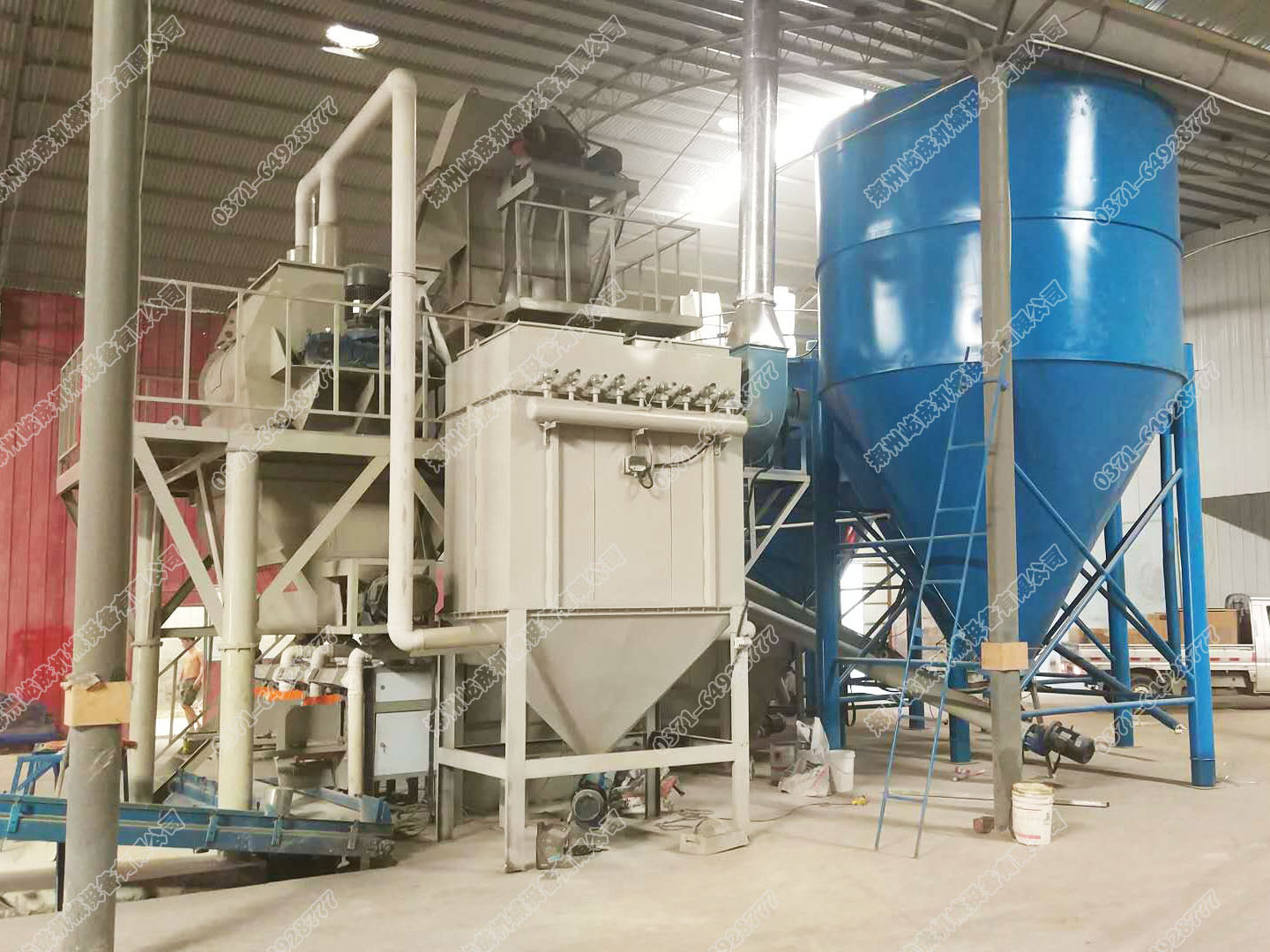 自動干粉砂漿設備含碼垛機