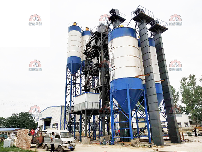 干粉砂漿攪拌站采用五層樓結構