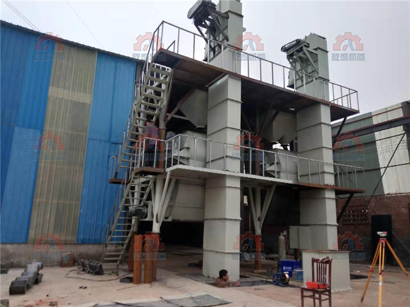 河南干混砂漿設備項目現(xiàn)場