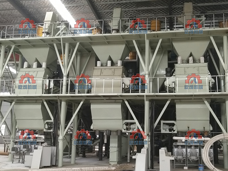 三聯(lián)體干混砂漿成套設(shè)備